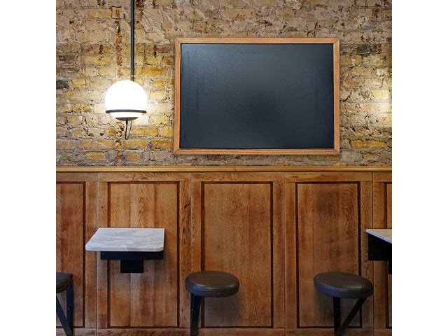 Krijtbord Seco A4 zwart met lijst