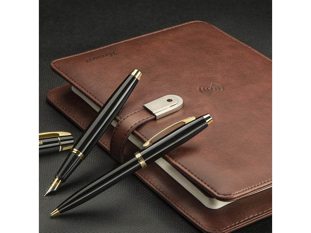 Vulpen SHEAFFER 100 E9322 M Glanzend zwart goudkleurig