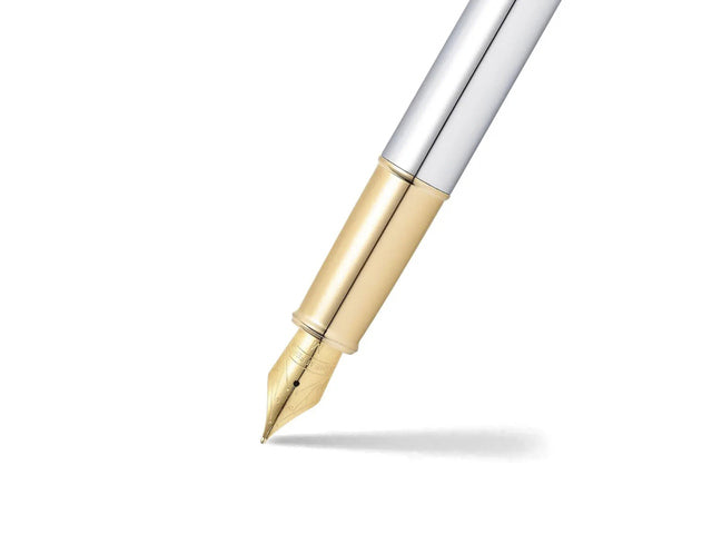 Vulpen SHEAFFER 100 E9340 M Bright chrome goudkleurig