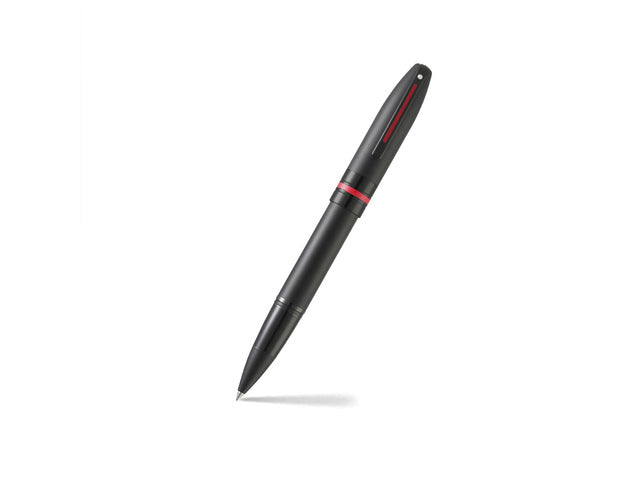 Rollerball SHEAFFER Icon E9108 Matzwarte lak met rode PVD-afwerking