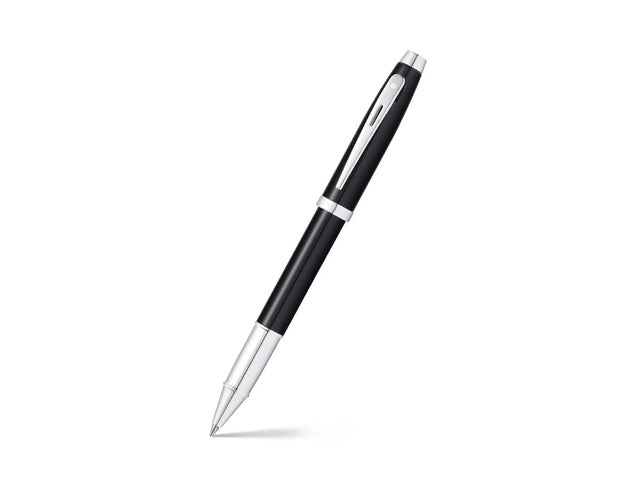 Rollerball SHEAFFER 100 E9338 Glanzend zwart gelakt verchroomd