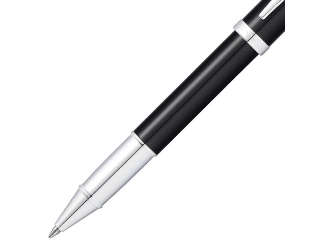 Rollerball SHEAFFER 100 E9338 Glanzend zwart gelakt verchroomd