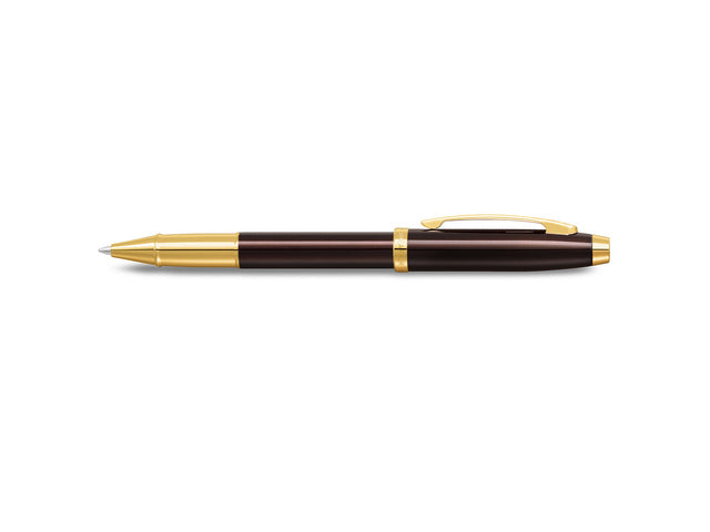 Tintenroller SHEAFFER 100 E9370 Kaffeebraun PVD Gold