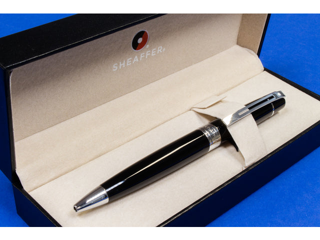 Kugelschreiber SHEAFFER 300 E9312 Schwarz glänzend verchromt