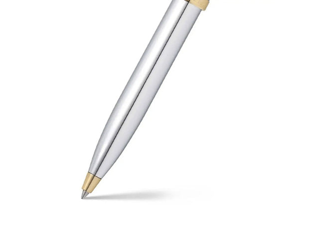 Balpen SHEAFFER 100 E9340 Bright chrome goudkleurig