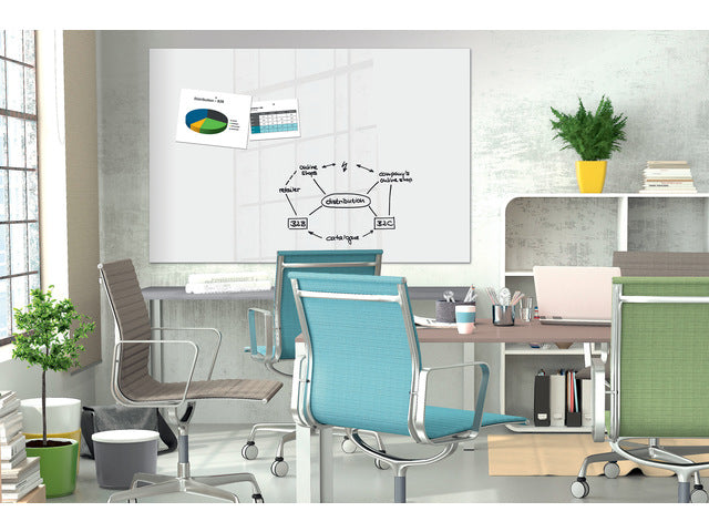 Glasmagnetbord Be!Board superwit 1800x1200x9mm inkl. 2 Magneten