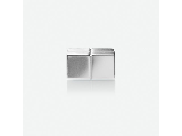 Magneten Sigel voor glasbord set 2stuks zilverkleurig C10 Extra sterk 20x10x20mm