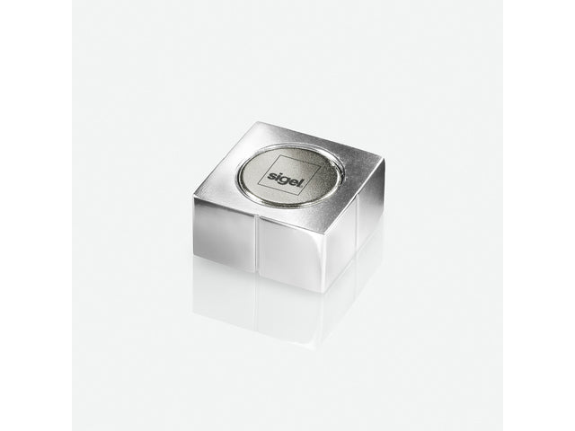 Magneten Sigel voor glasbord set 2stuks zilverkleurig C10 Extra sterk 20x10x20mm