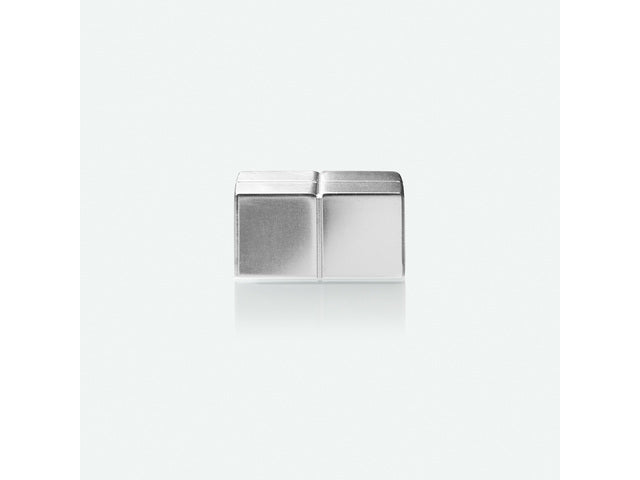Magnetaufkleber für Glasbord, 4 Stück, silberfarben, C10, extra dick, 20 x 10 x 20 mm