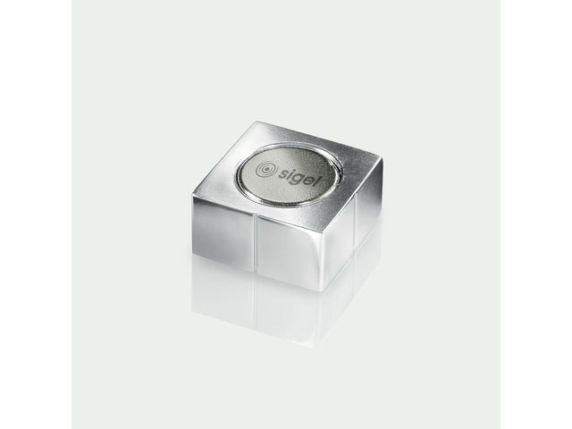 Magnetaufkleber für Glasbord, 4 Stück, silberfarben, C10, extra dick, 20 x 10 x 20 mm