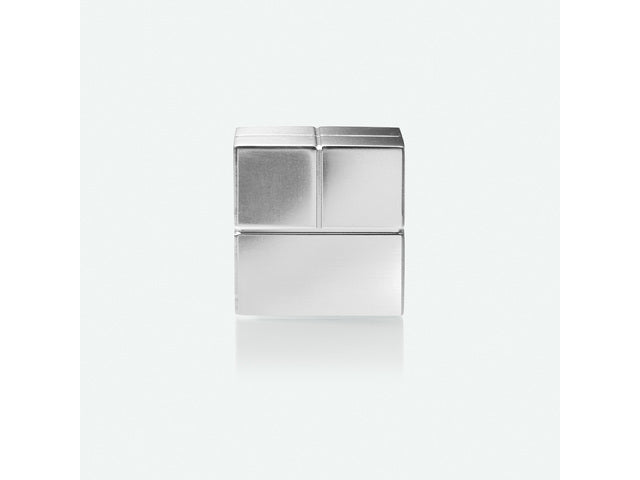 Magnetaufkleber für Glasbord, 2 Stück, silberfarben, C20, Super-Star, 20 x 20 x 20 mm