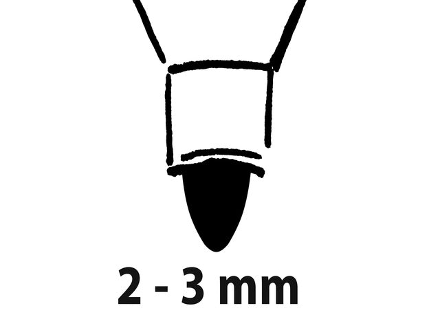 Glasbordmarker-Sigel-Set, 2 Stück mit Rundlochung 2-3 mm