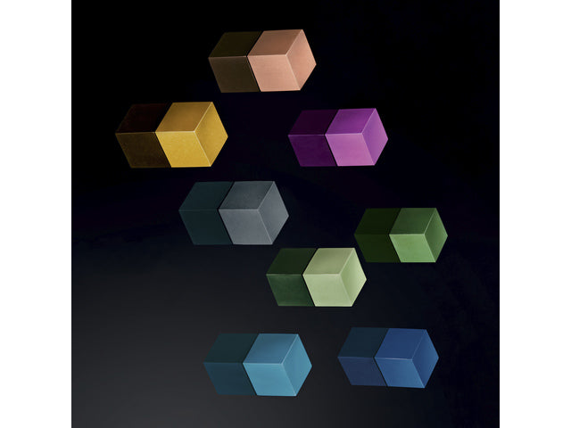 Magneten Sigel voor glasbord set 3kleuren C5 sterk 11x11x11mm turquoise, roze en lichtgroen