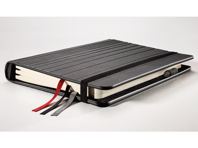 Business Organizer Conceptum Flex Kunstleer, A4, zwart, gevuld met schrift geruit, to-do-list schrift en gespreksnotitiesschrift