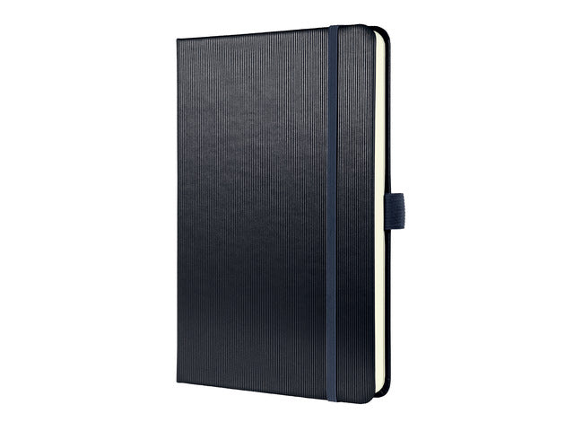 Benachrichtigungsbuch Conceptum, A5, grau, metallic-gelinient, Hardcover