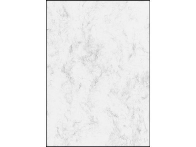 Designpapier Sigel A4 90grs pak a 25 vel marmer grijs