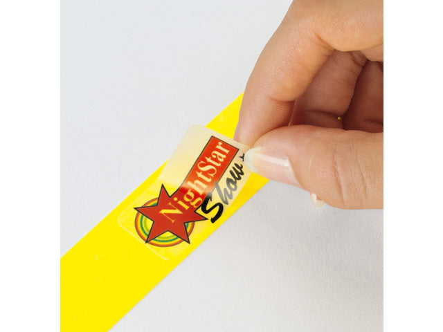 Evenementenbandjes Sigel superzacht, 255x25mm 120 stuks neon roze