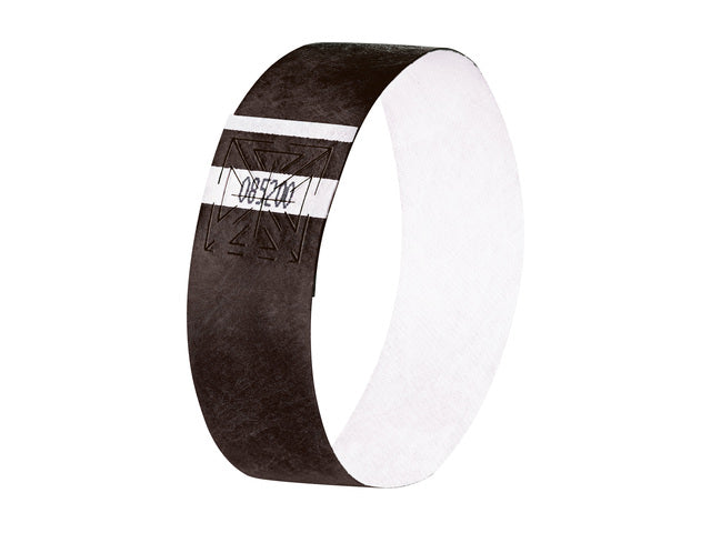 Evenementenbandjes Sigel superzacht, 255x25mm 120 stuks zwart