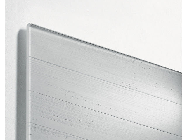 Glasmagneetbord Sigel mat WHITE WOOD 1300x550x15mm 3 magn + bevestigingsmat.