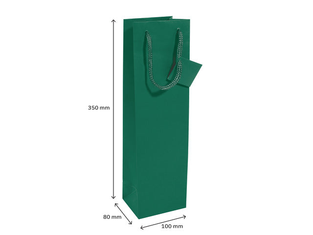Cadeautas Sigel fles, opaal groen