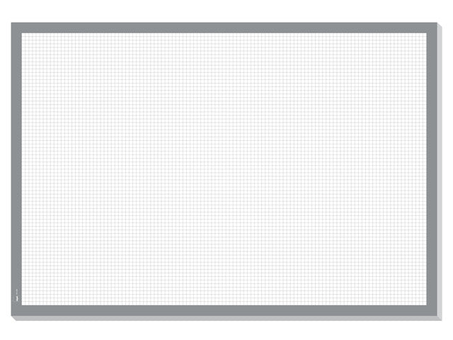 Bureauonderlegger Sigel wit geruit 59,5x41cm, 80 grams papier, 30 vel, ongedateerd