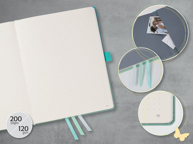 Bulletjournal Jolie A5 Gradient Sky puntgelijnde hardcover
