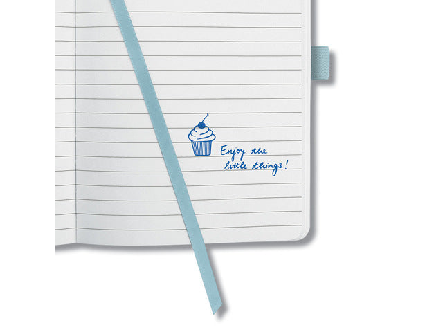 Notitieboek Sigel Jolie Flair A5 hardcover gelinieerd hemelsblauw