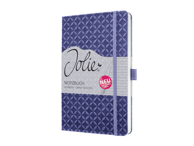 Notizbuch Jolie Flair A5 DARK PURPLE geliniet 174 Seiten 80 g HC