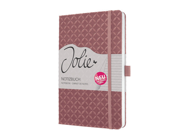 Benachrichtigungsbuch Jolie Flair A5 Dusty Red Gelinied Hardcover