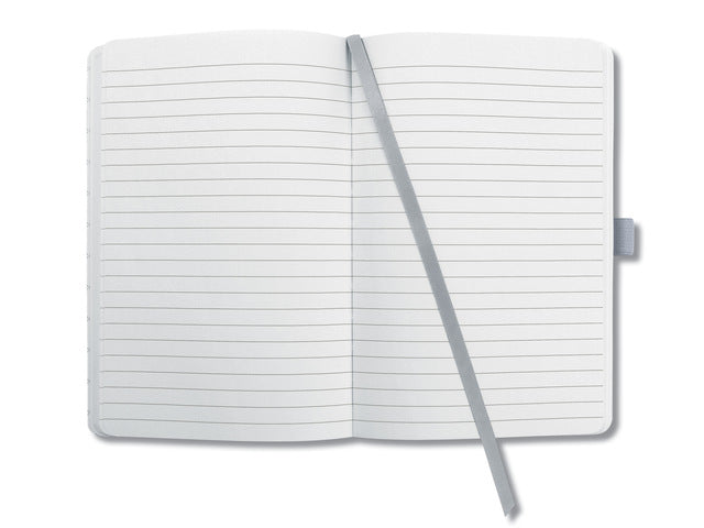 Notitieboek Sigel Jolie Impress A6 hardcover gelinieerd 'Glacier Grey'