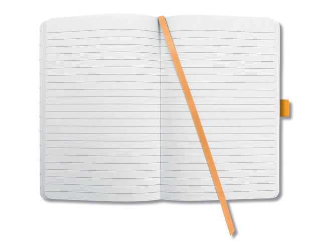 Notitieboek Jolie A5 Bloom Yellow HC, 174pag gelinieerd.