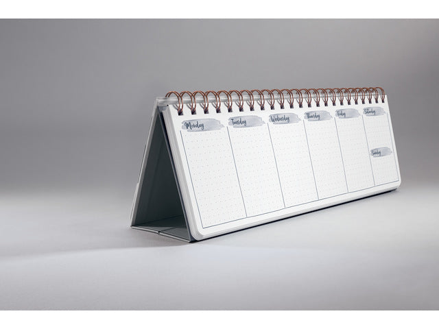 Weekplanner Beauty (EN), ongedateerd 300x114x17 mm Abrikoos Inspiratie Hardcover