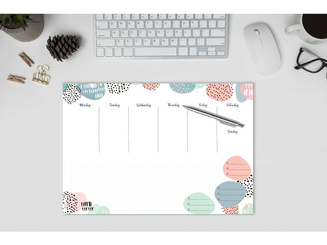 Dagplanner Inspire A5 GRATIS bureauonderlegger Rose Inspiration (JS201)