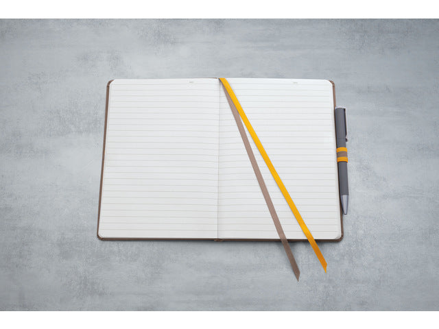 Notitieboek Linescape A5 bruin gelinieerd hardcover