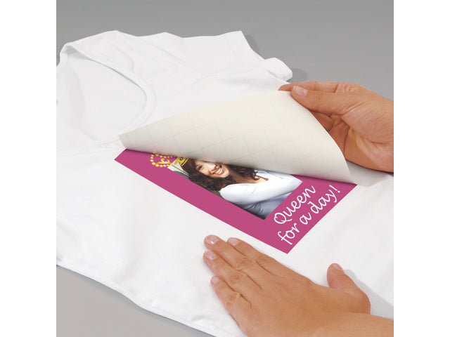 Inkjetfolie Sigel A4 Transfer weiß 6 Stück für leichte Kleidung/Textil +6 gratis