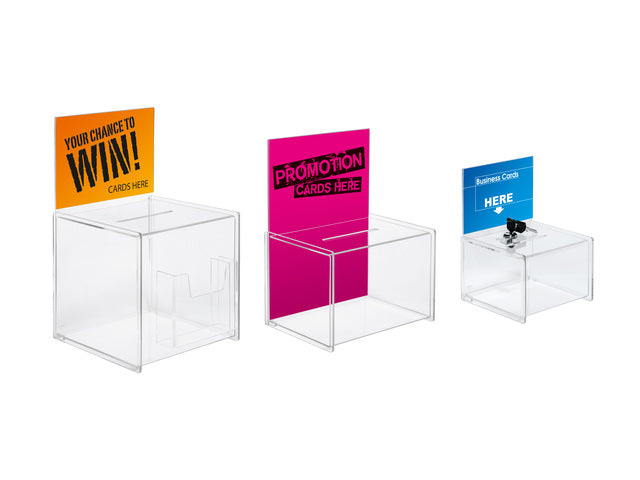 Actiebox Sigel transparant met maphouder 21x36x21mm cm + insteek voor A5
