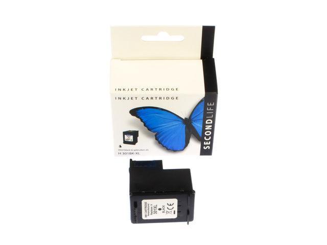 Cartridge SecondLife HP 301 XL Zwart