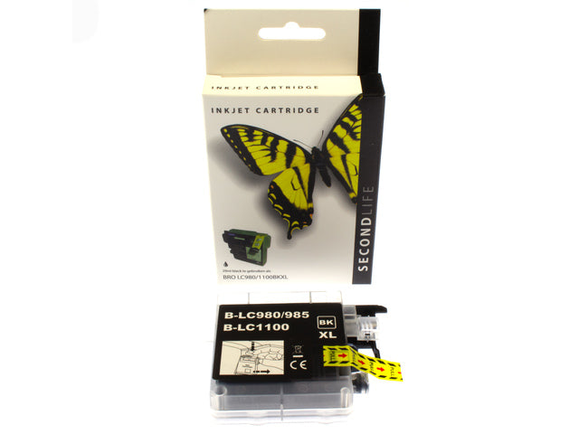 Cartridge SecondLife Brother LC 980/1100 zwart