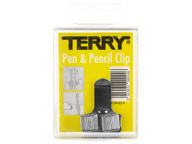 Terry Clip für 2 Pennen/Silber Potloden