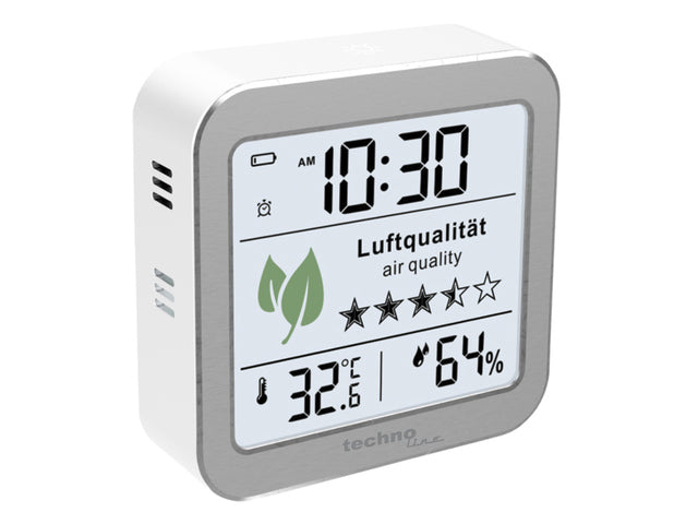CO2-meter Technoline WL 1020 82x82x25mm zilver