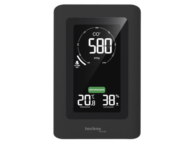 CO2-meter Technoline WL 1030 94x145x50mm zwart