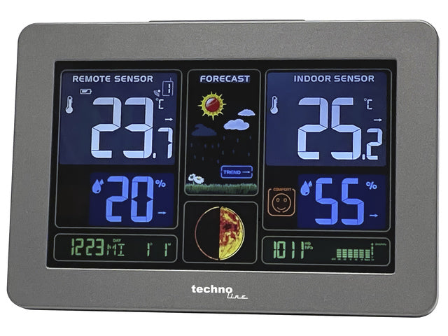 Weerstation Technoline WS 6469 159x109x23mm zwart met 1 buitensensor