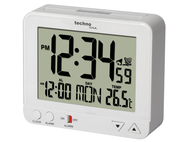 Wekker Technoline WT 195 95x80x32mm wit