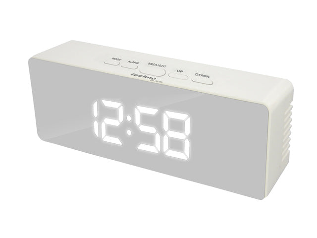 Wekker Technoline WT 475 140x53x35mm met LED blauw/groen