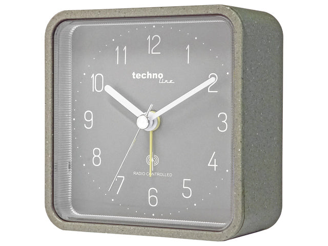Wekker Technoline WT 775 91x91x40mm grijs analoog