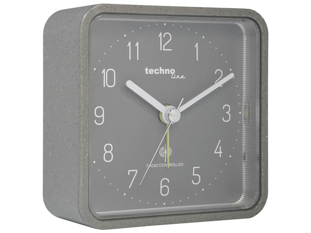 Wekker Technoline WT 775 91x91x40mm grijs analoog