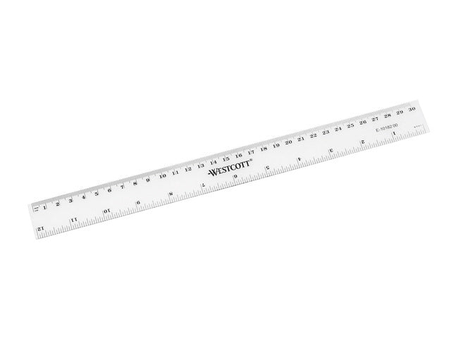 Linie Westcott 30cm Kunststoff cm/Zoll verdeling