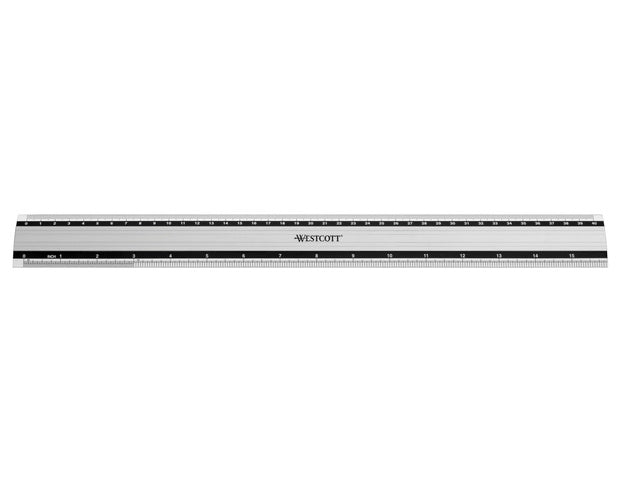 Liniaal Westcott Aluminium 40 cm mit Rutschfestigkeit