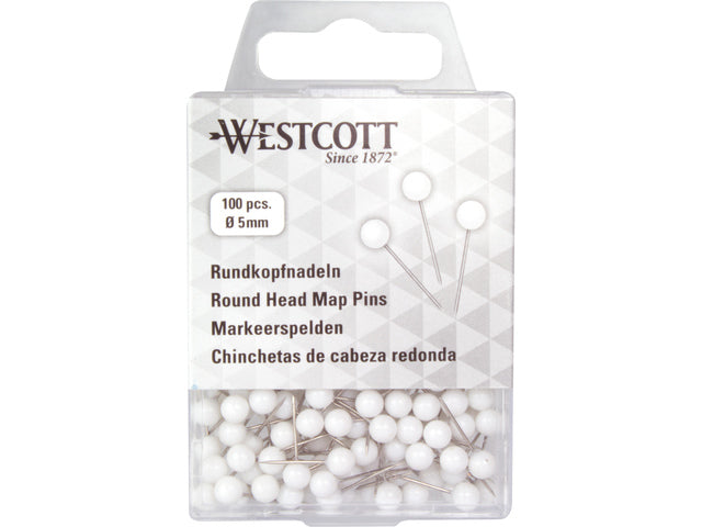 Markierungsschilder Westcott ø5mm weiß, Ø5mm x 16mm