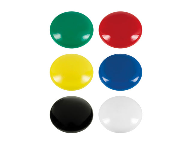 Magneet Westcott assortiment pak à 6st. Ø 25x11,8mm, 300g